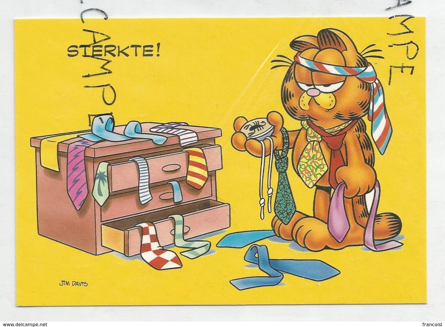 Garfield Par Jim Davis. Sterkte. Force. Cravates, Scorpion - Bandes Dessinées