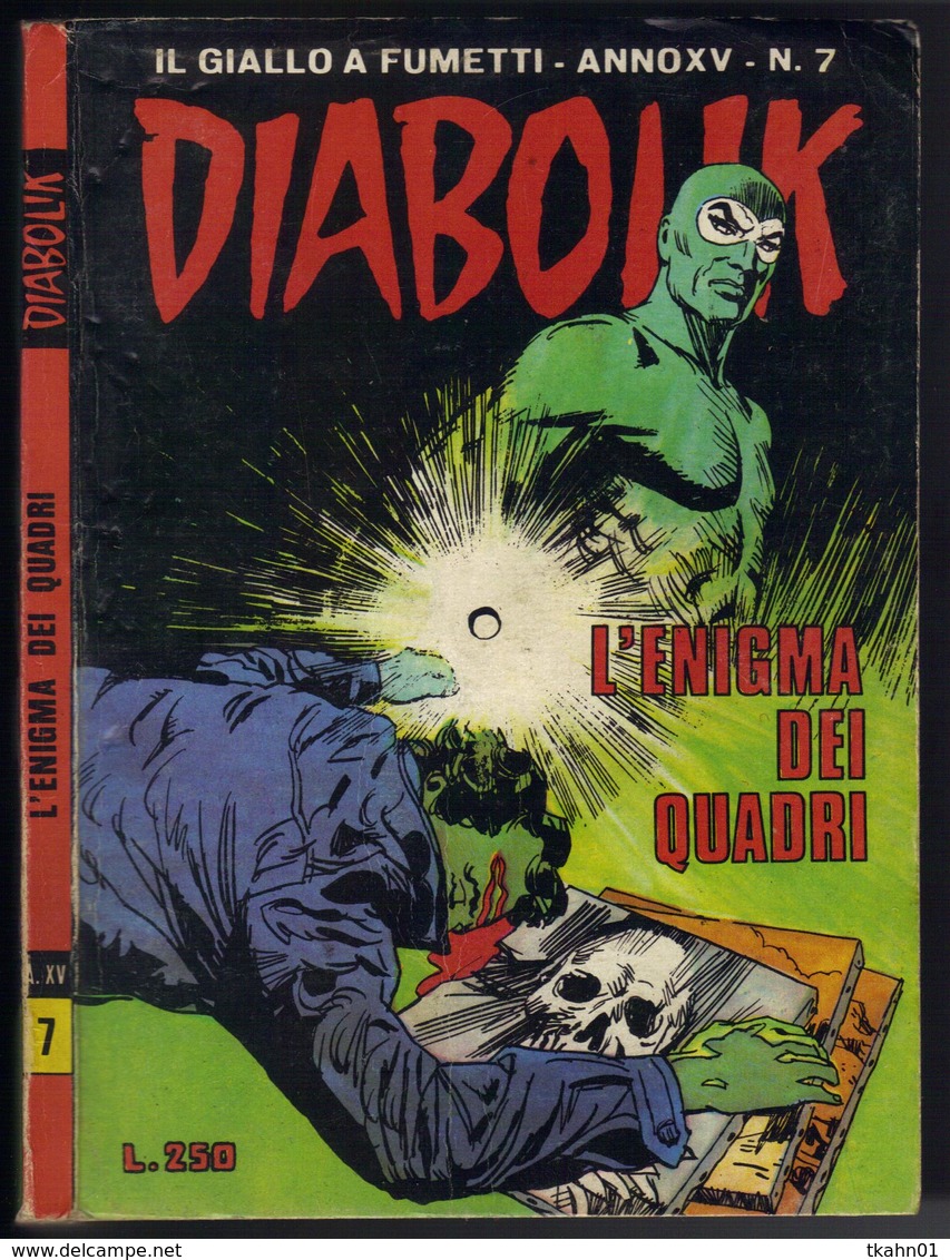 DIABOLIK N ° 7 " L'ENIGMA DEI QUATRI " DE 1976 - Diabolik