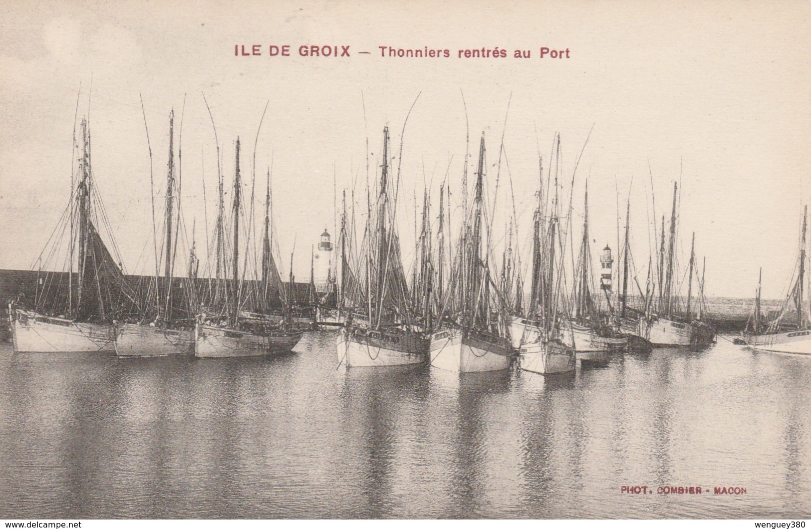 56 ILE DE GROIX         Thonniers Rentrés Au Port     TB   PLAN  RARE - Groix