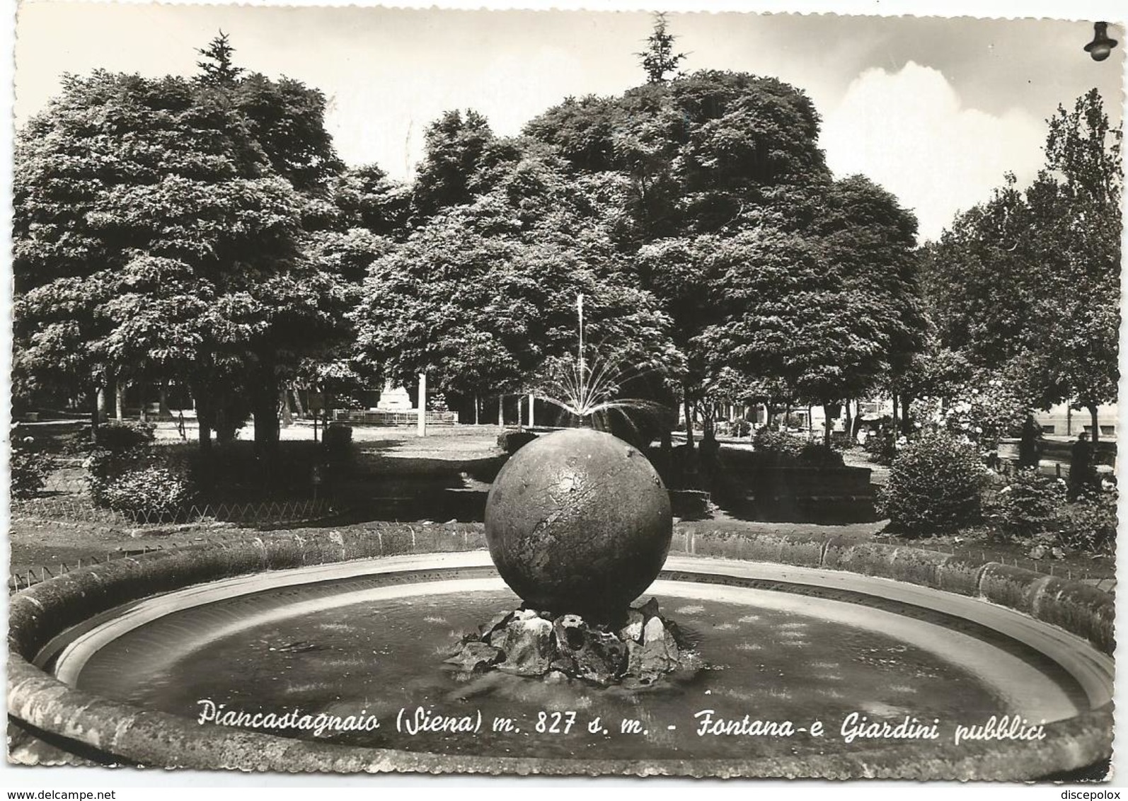 W1381 Piancastagnaio (Siena) - Fontana E Giardini Pubblici / Viaggiata 1963 - Altri & Non Classificati