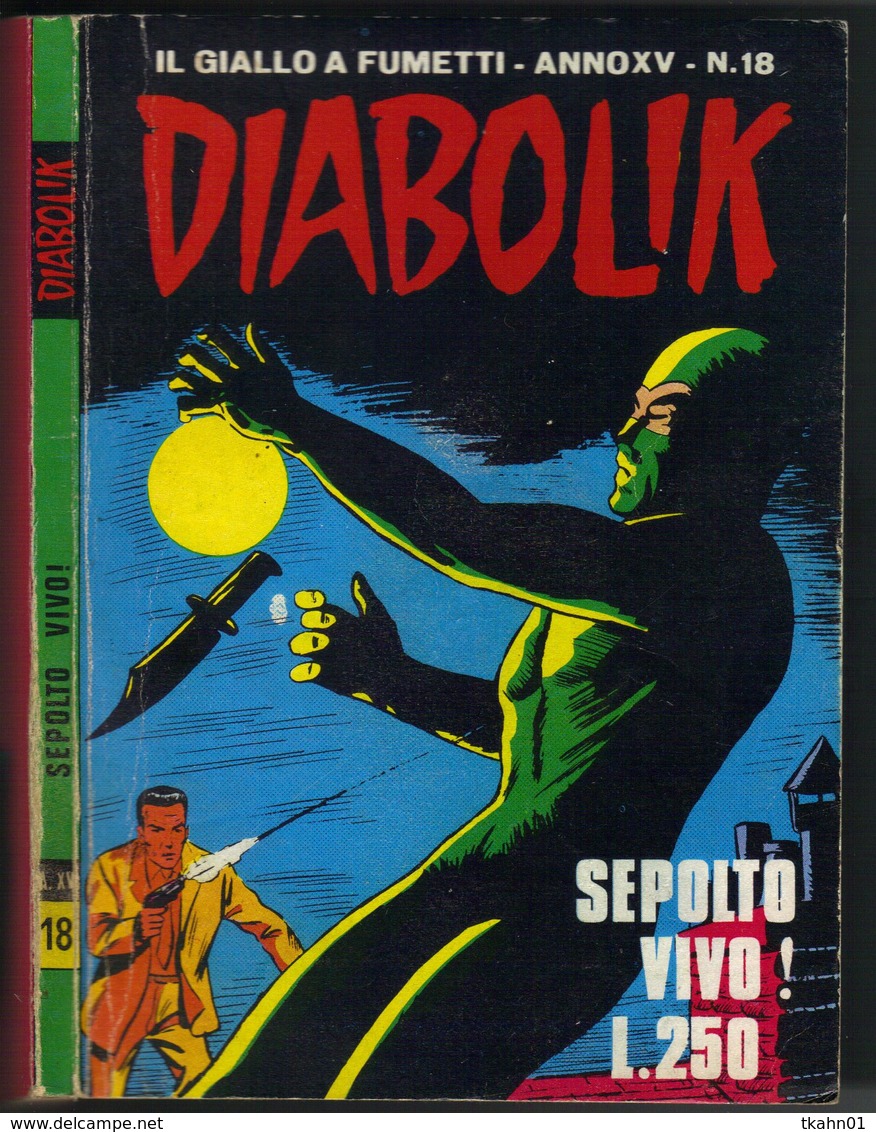 DIABOLIK N ° 18 " SEPOLTO VIVO ! " DE 1976 - Diabolik