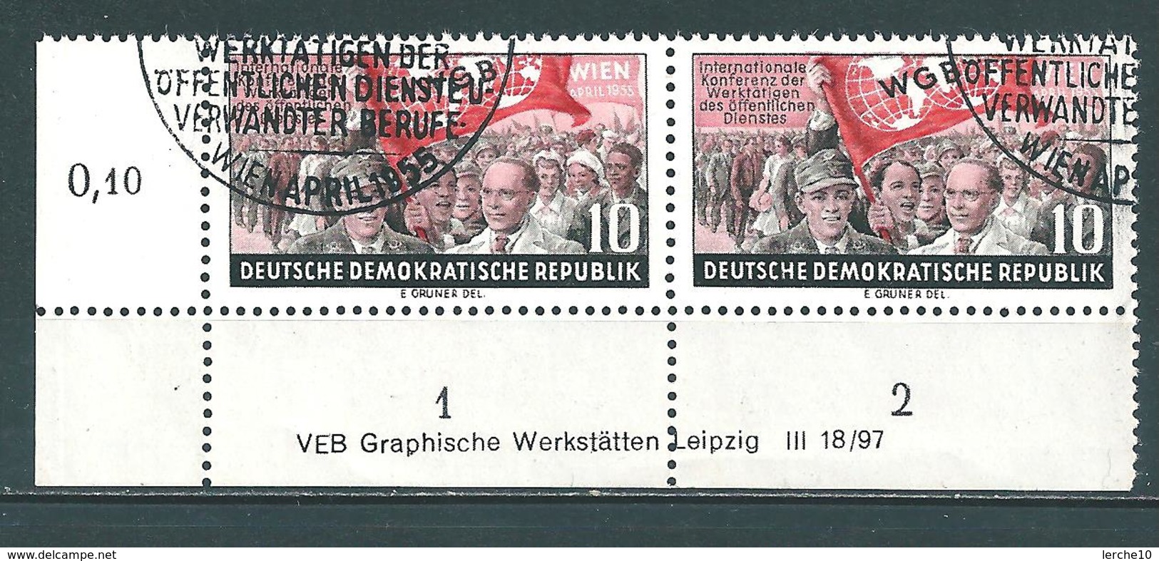 MiNr. 452 Druckvermerk - Gebraucht