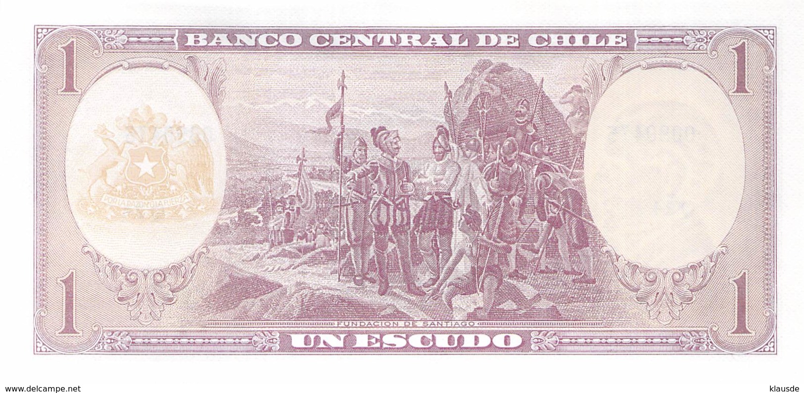 Un Escudo Banknote Chile - Chili