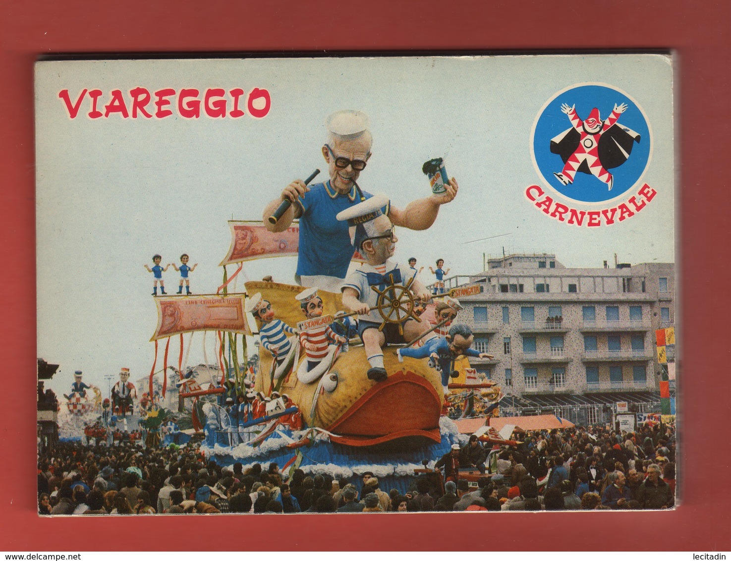 CP50 EUROPE ITALIE VIAREGGIO Carnavale Dépliant Complet De 10 Cartes Postales - Viareggio