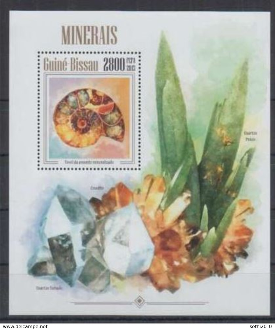 Guinee Bissau  2015 Minerals Minéraux Ammonite Pyritisée MNH - Minéraux