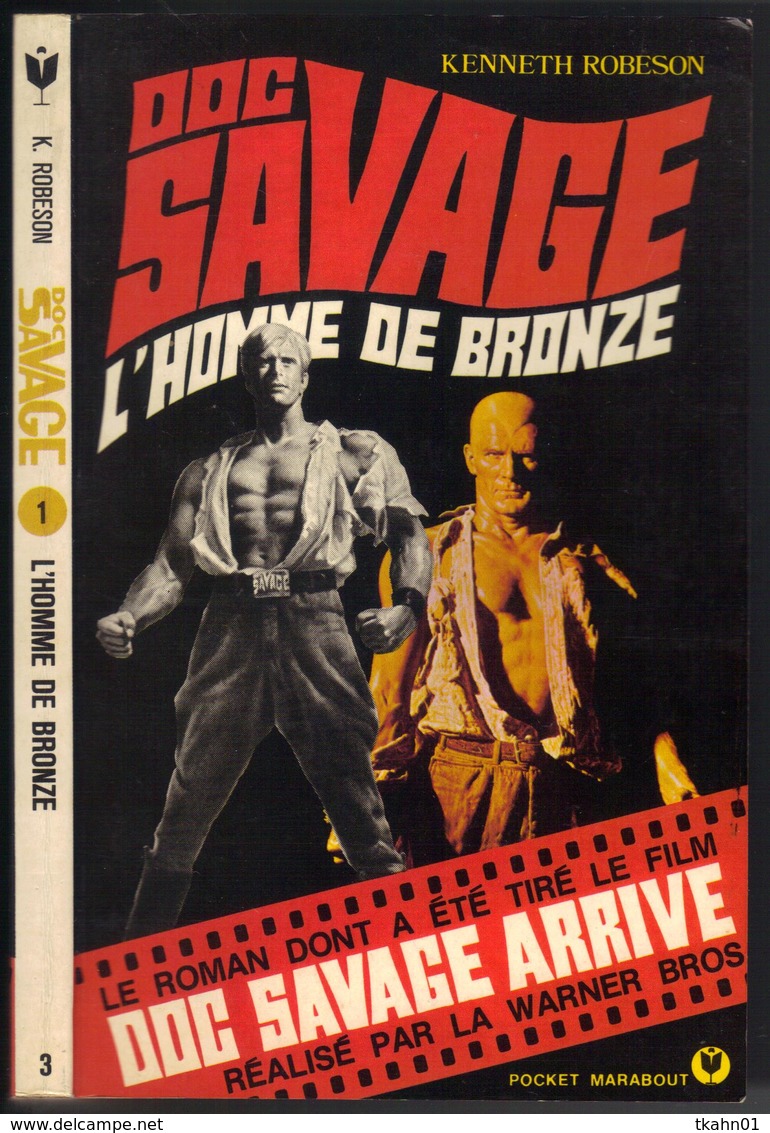 DOC SAVAGE N° 3 " L'HOMME DE BRONZE " POCKET-MARABOUT - Marabout SF