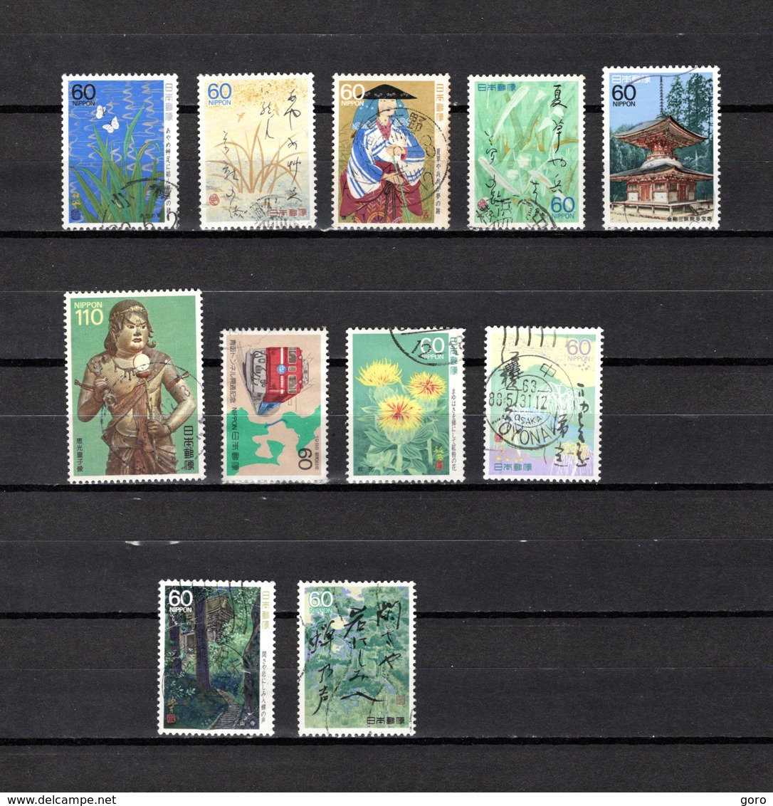 Japón  1988 . Y&T Nº  1661/64-1665-1666-1667-1668/71 - Used Stamps