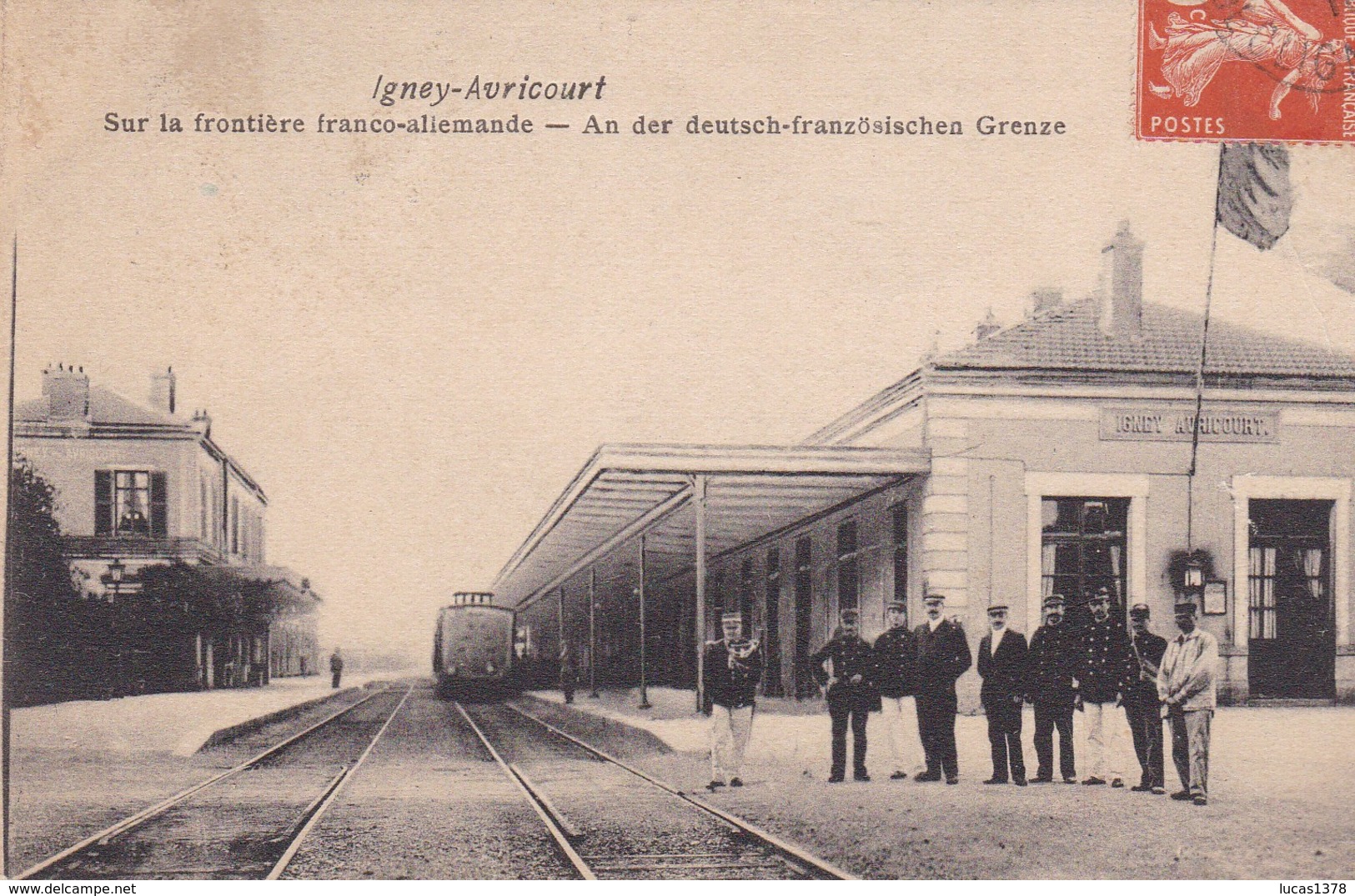 54 / IGNEY AVRICOURT / SUR LA FRONTIERE ALLEMANDE / GARE - Altri & Non Classificati