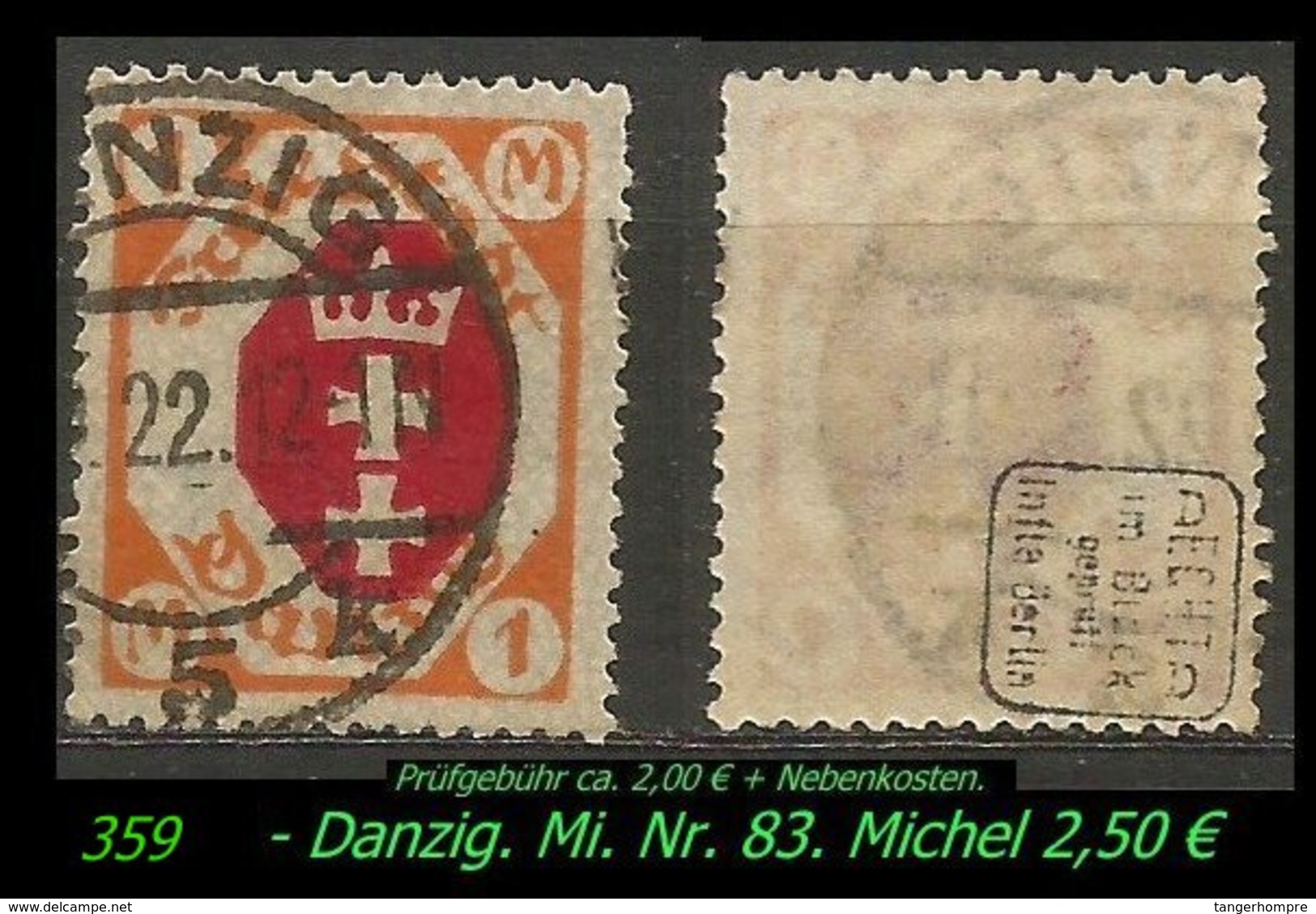 Mi. Nr. 83 In Gebraucht - Geprüft - DANZIG 5 K - Gebraucht