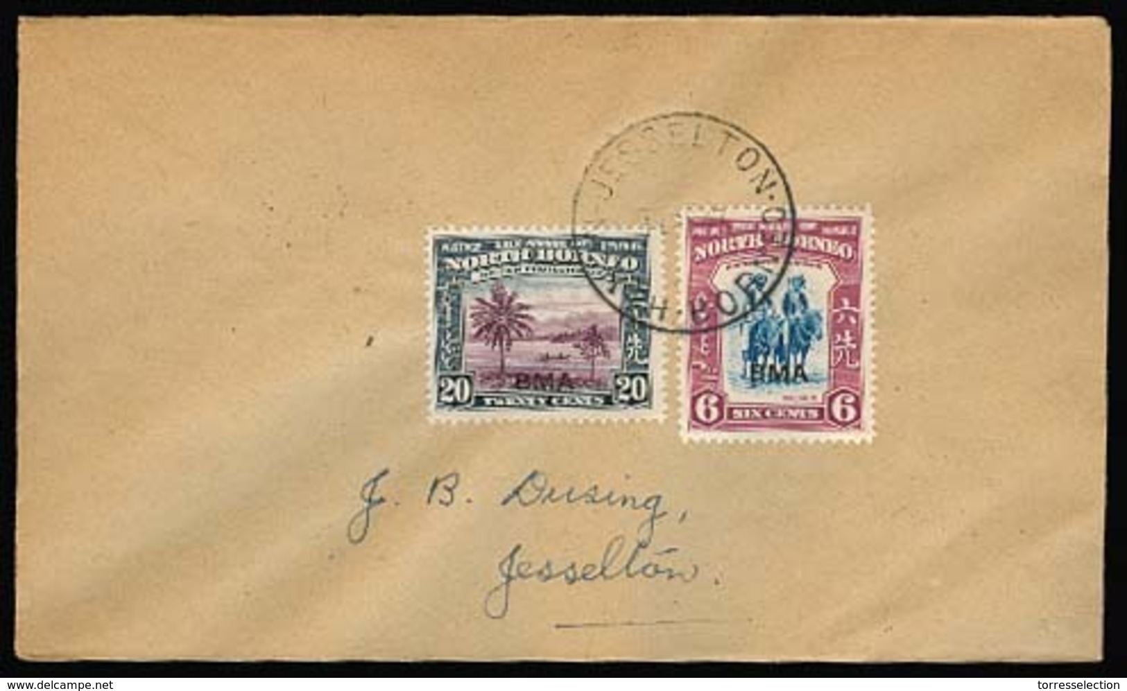 MALAYSIA. 1947. BMA - Borneo. Jesselton. Philatelia Usage. - Malaysia (1964-...)