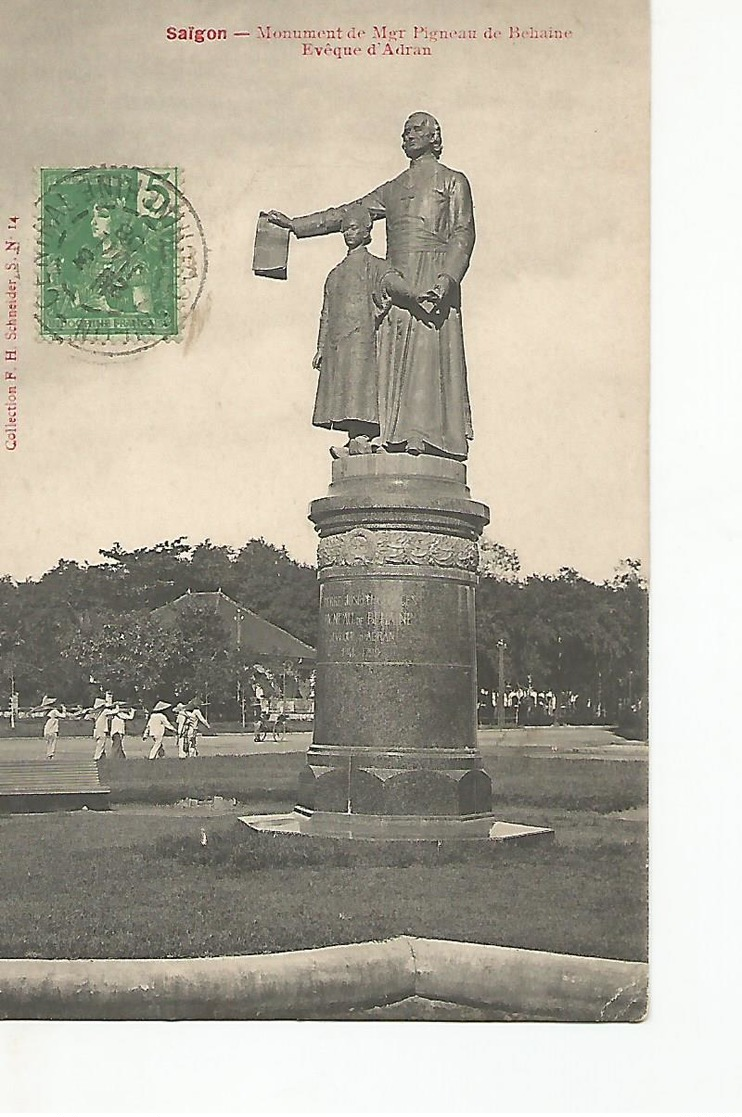 Saigon  Monument De Mgr Pigneau - Viêt-Nam