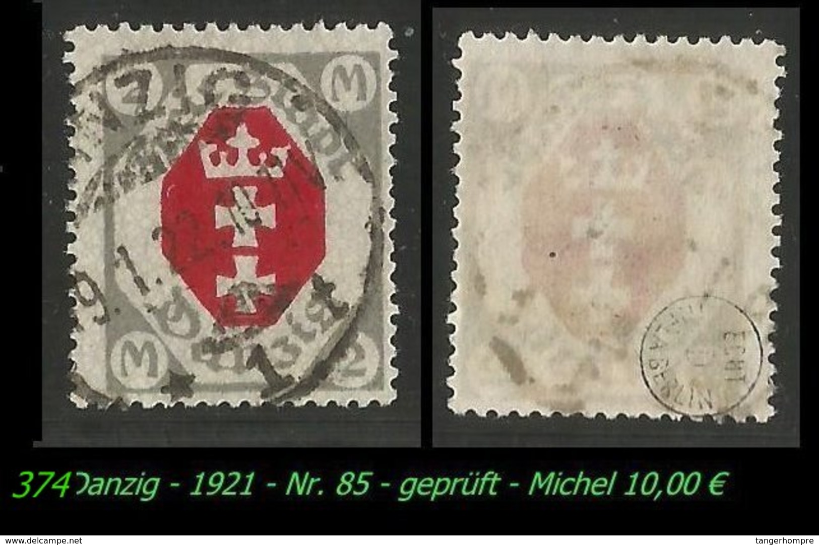 Mi. Nr. 85 In Gebraucht - Geprüft - DANZIG 1 T - Gebraucht