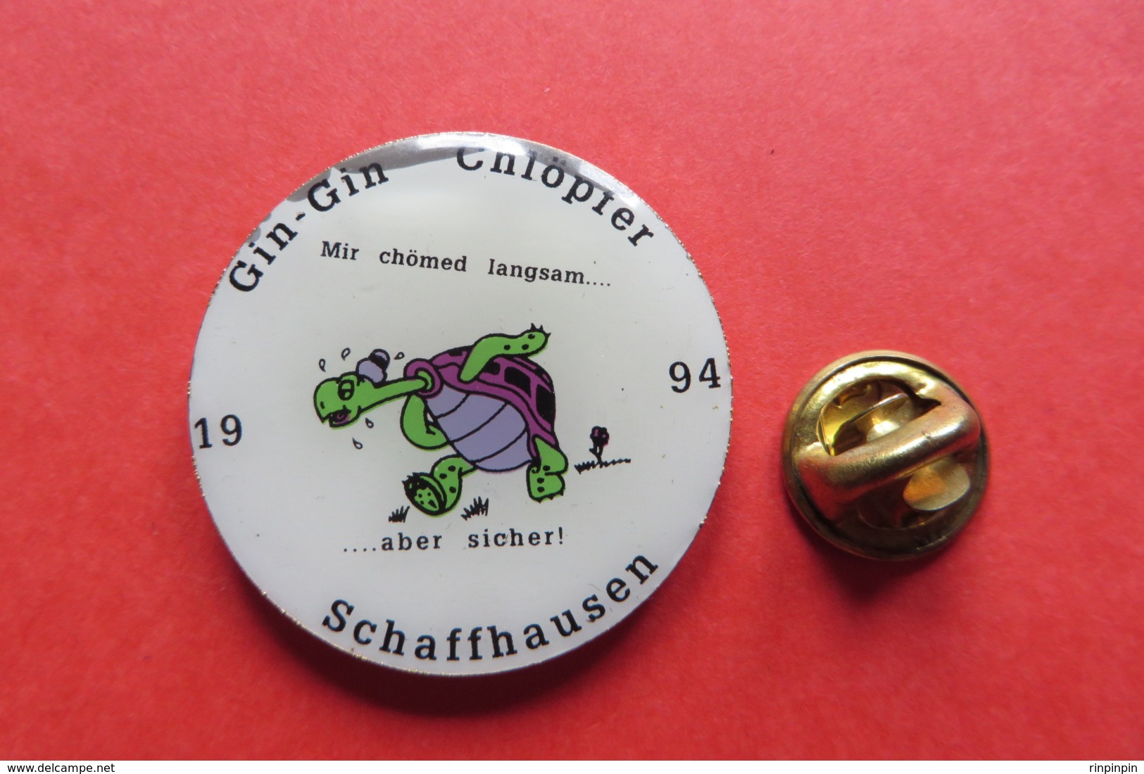 Pin's,Gin-Gin Chlöpfer,carnaval,tortue,turtle,Schildkröte,1994 - Animaux