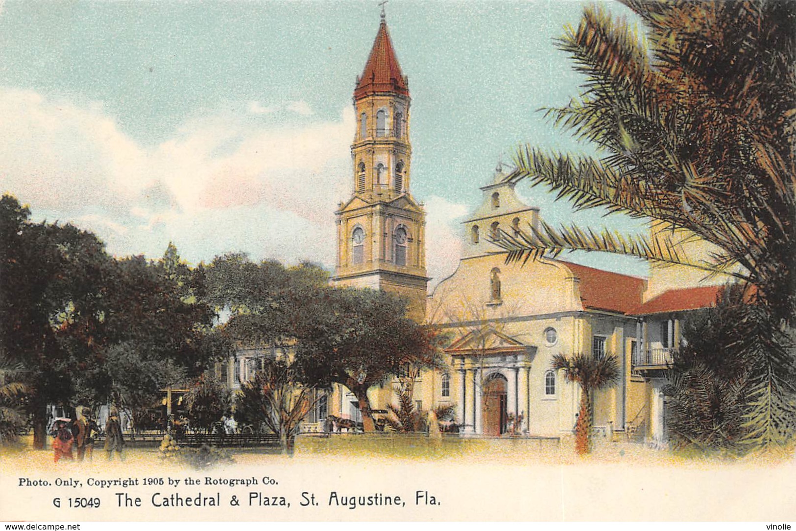 A-19-2510 : SAINT AUGUSTINE.  THE CATHEDRAL & PLAZA - St Augustine