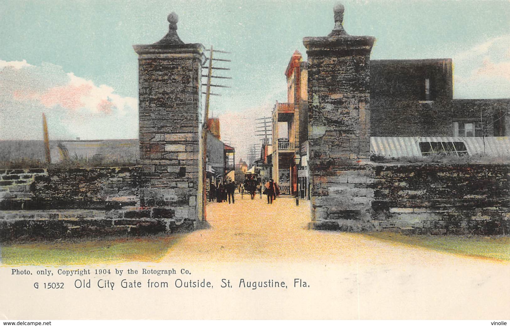 A-19-2516 : SAINT AUGUSTINE.  OLD CITY GATE FROM OUTSIDE. - St Augustine