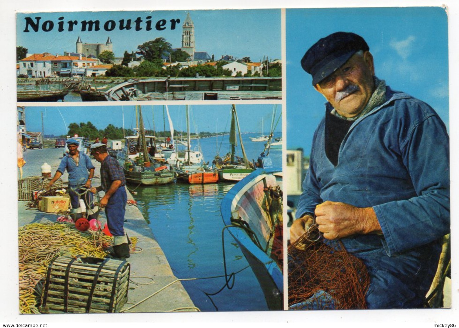 NOIRMOUTIER--1976-- Multivues --Le Port  ( Pêcheurs) -- - Noirmoutier