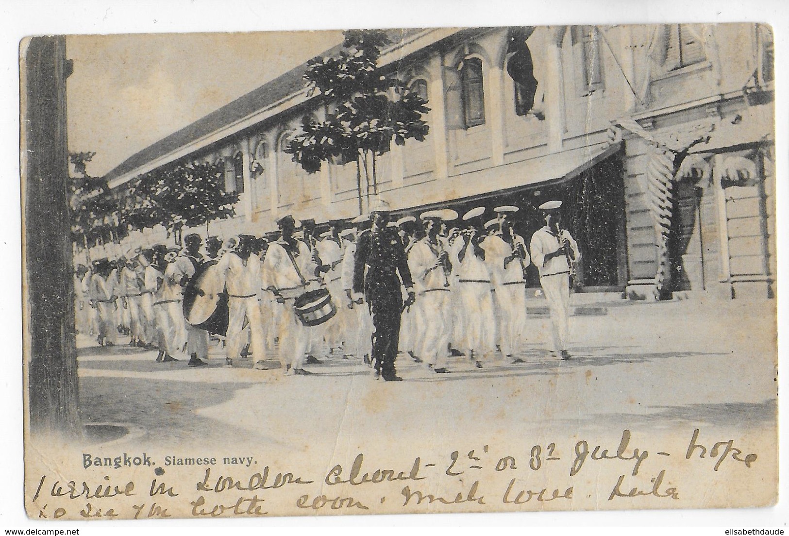 1908 - SIAM - CARTE De BANGKOK => LONDON (GB) - Siam