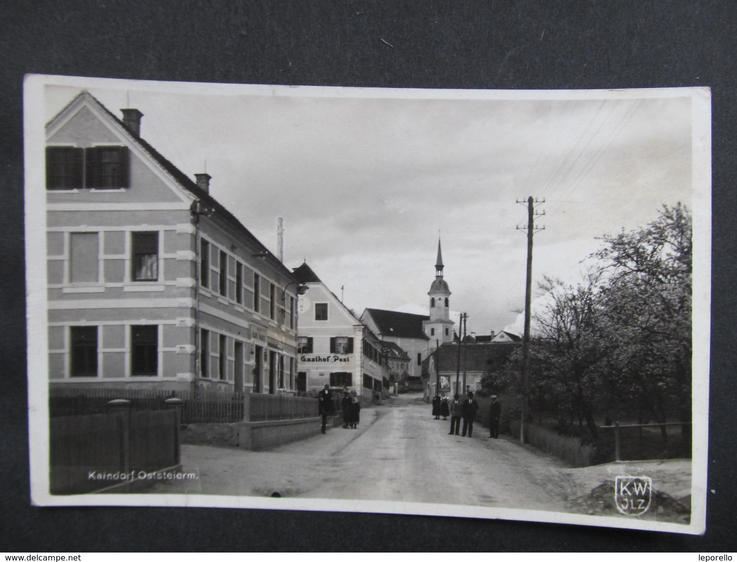 AK KAINDORF B. Fürstenfeld Gasthof Post 1940 /////  D*36813 - Fürstenfeld