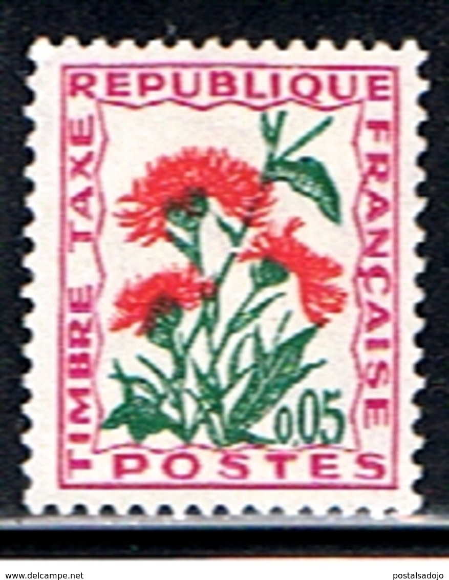 (2F 330) FRANCE  // YVERT 95 // TIMBRE TAXE FLEUR // 1964-71 - 1960-.... Gebraucht