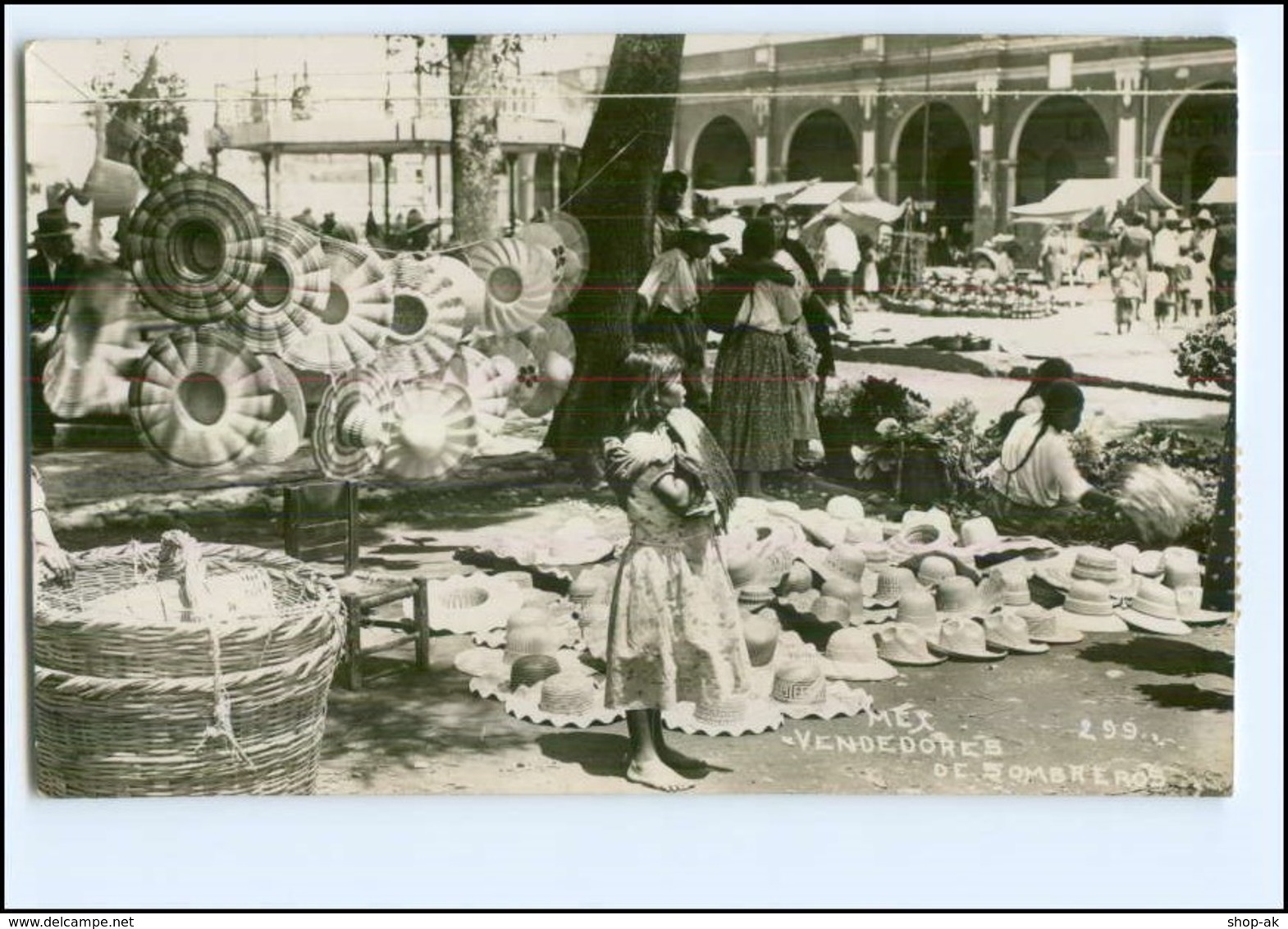 U5358/ Mexico  Vendedores De Sombreros Foto AK 1935 - Sonstige & Ohne Zuordnung