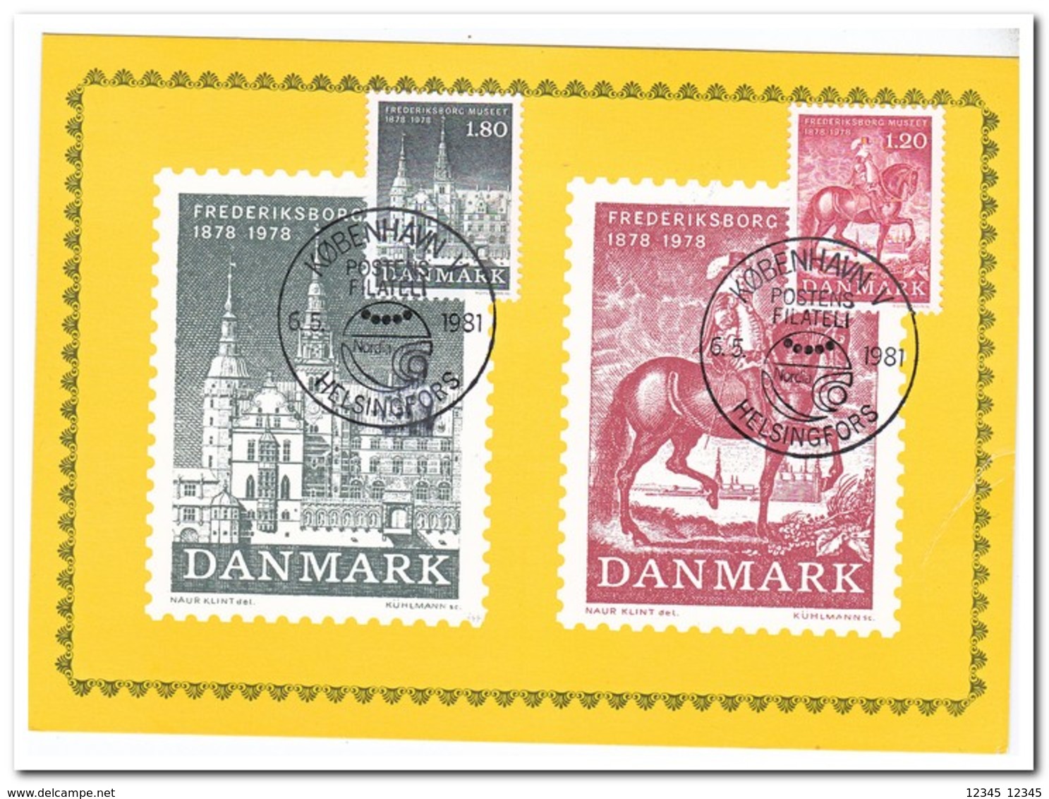 Denemarken 1981, ( Stamps 1978 ) Nordia - Cartes-maximum (CM)