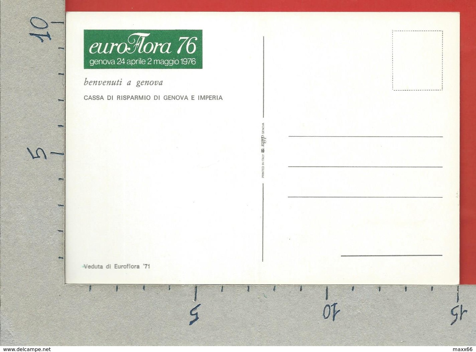 CARTOLINA NV ITALIA - GENOVA - EUROFLORA 76 - Veduta Di Euro Flora 71 - 10 X 15 - Esposizioni