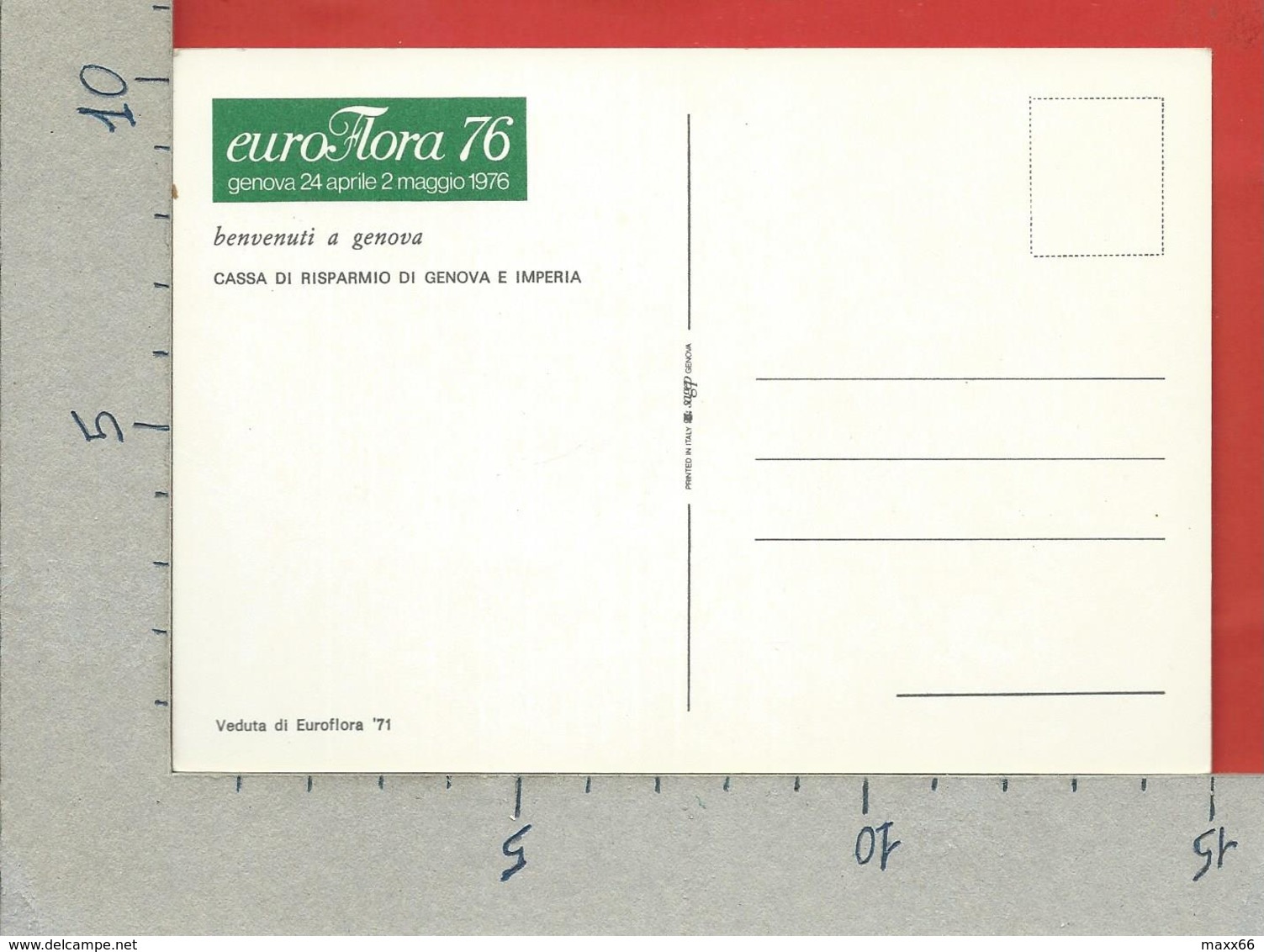 CARTOLINA NV ITALIA - GENOVA - EUROFLORA 76 - Veduta Di Euro Flora 71 - 10 X 15 - Esposizioni