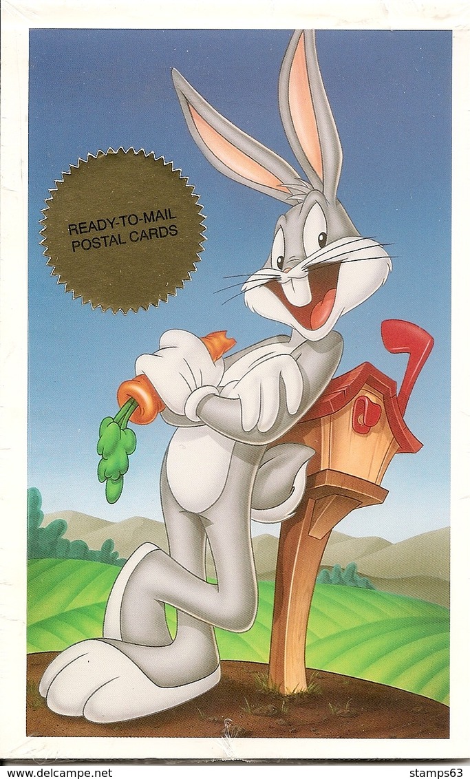 UNITED STATES (USA), Postcardbooklet Bugs Bunny 1996 - Other & Unclassified