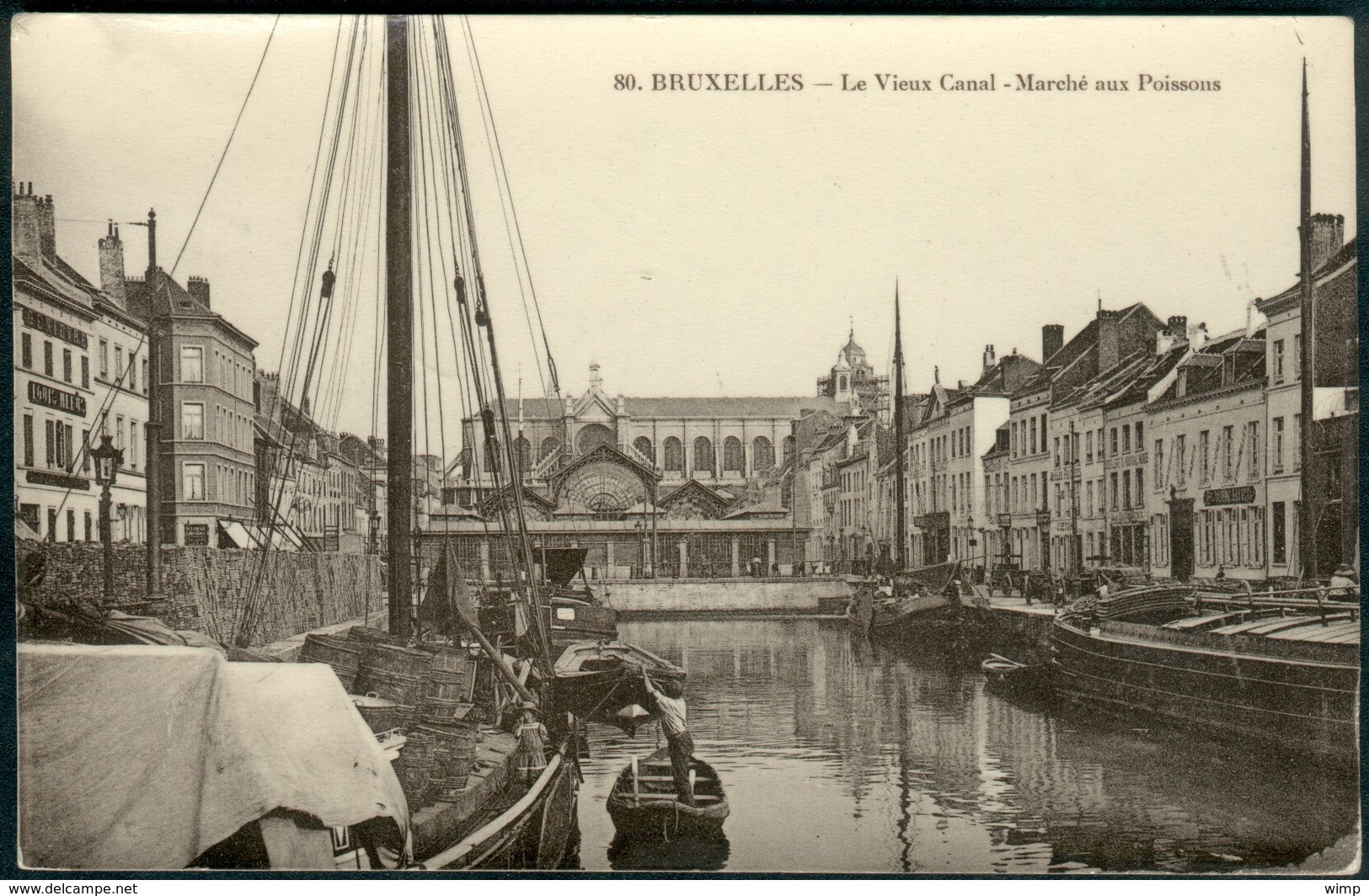 BRUXELLES :  Le Vieux Canal : Marché Aux Poissons - Marchés