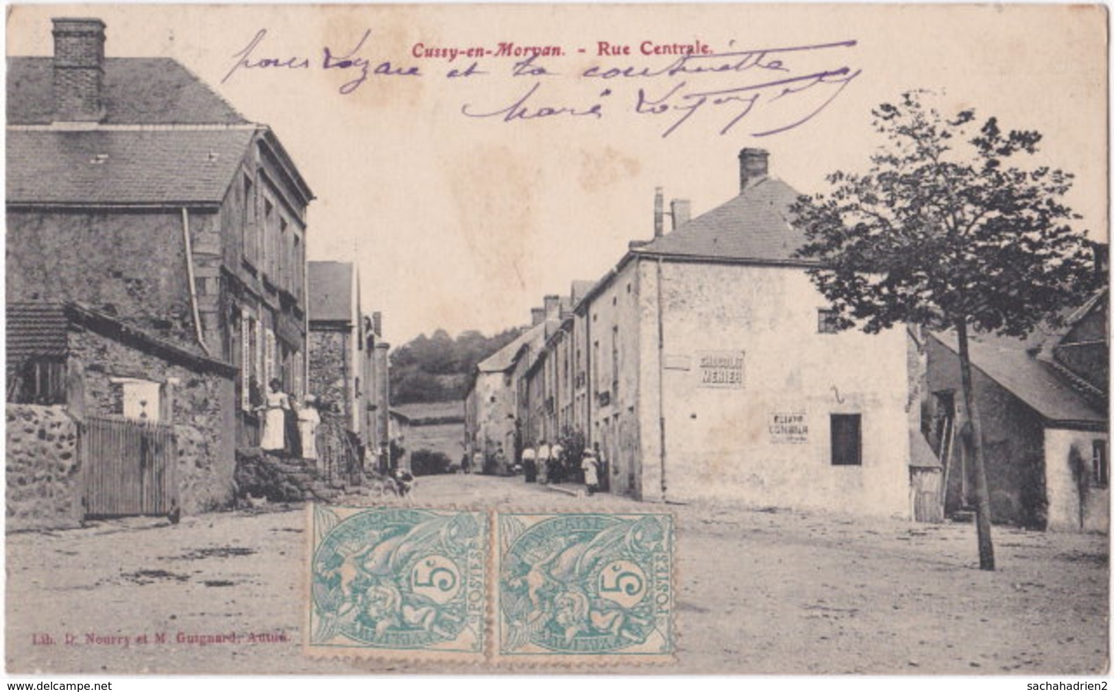 71. CUSSY-EN-MORVAN. Rue Centrale - Altri & Non Classificati