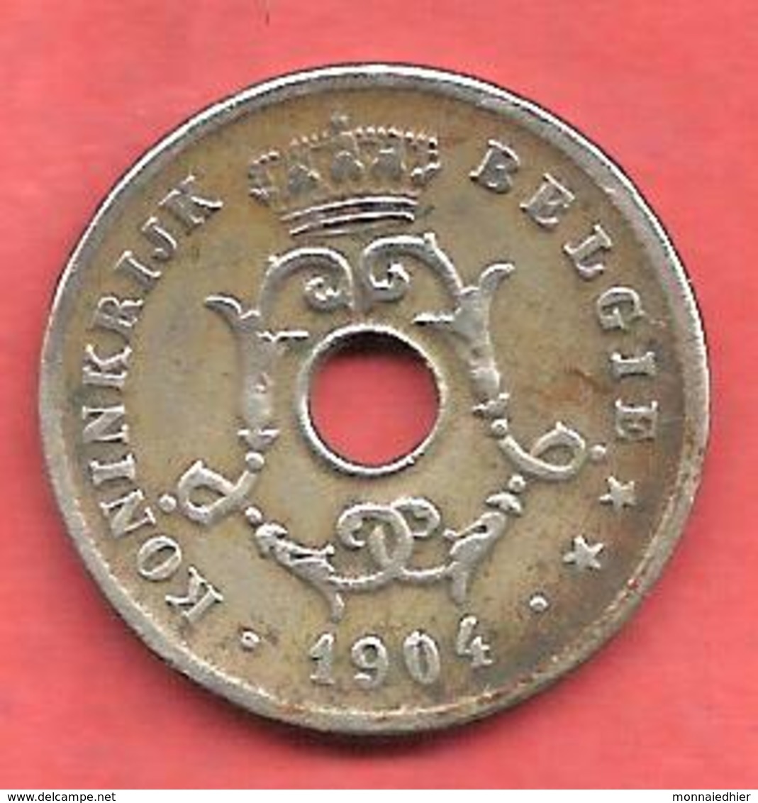 10 Centimes , BELGIQUE , " BELGIE " , Cupro-Nickel , 1904 , N° KM # 53 - 10 Centimes