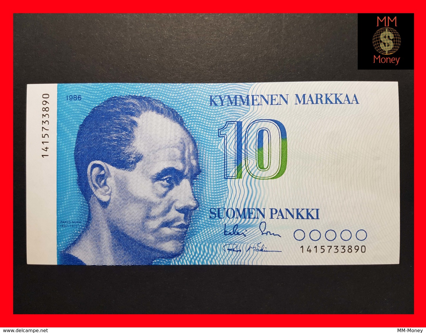 FINLAND 10 Markkaa  1986 P. 113  UNC - Finlande