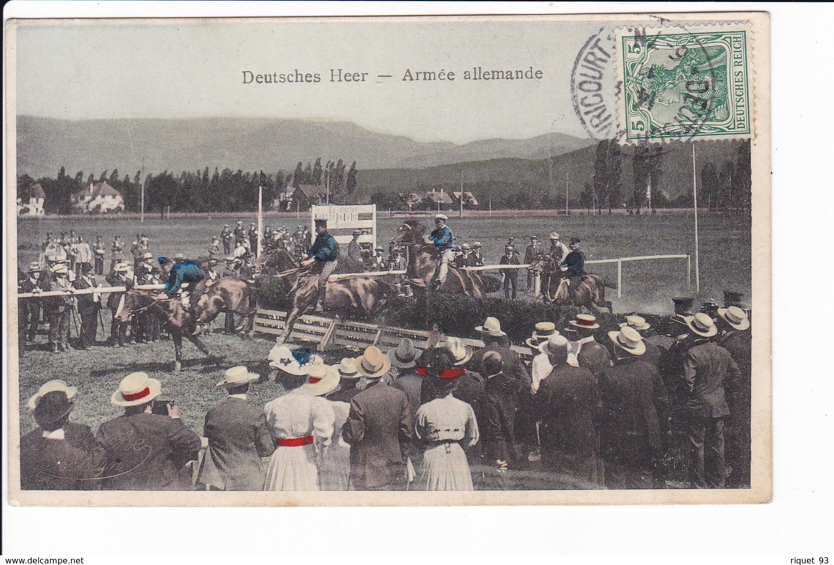 Deutsches Heer - Armée Allemande ( Courses De Chevaux ) Cachet Postal D'Avricourt En 1911 - Sonstige & Ohne Zuordnung