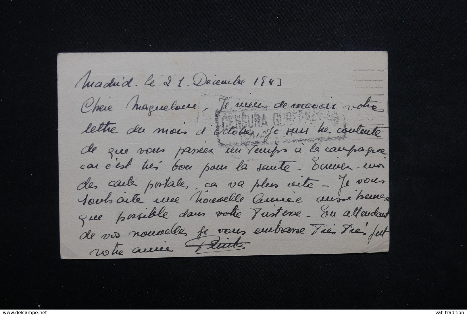 ESPAGNE - Carte De Correspondance De Madrid Pour La France Avec Censure Espagnole Et Cachet Allemand - L 23666 - Republikanische Zensur