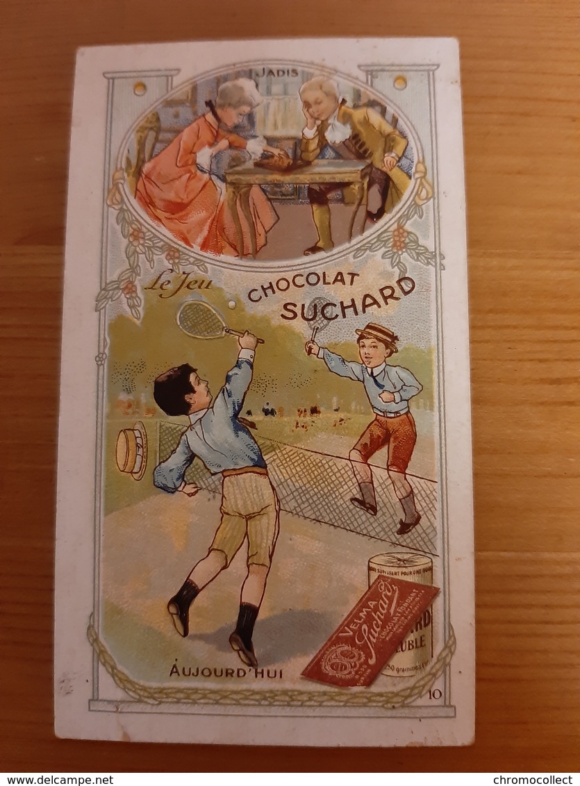 Chromo Chocolat Suchard Tennis Le Jeu Jadis Et Aujourd'hui - Suchard