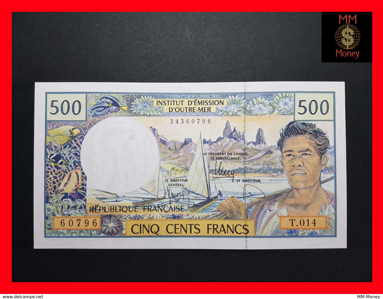 FRENCH PACIFIC TERRITORIES  500 Francs 2009 P. 1 Sig. 11 Vienney - Landau - Besse   UNC - Frans Pacific Gebieden (1992-...)