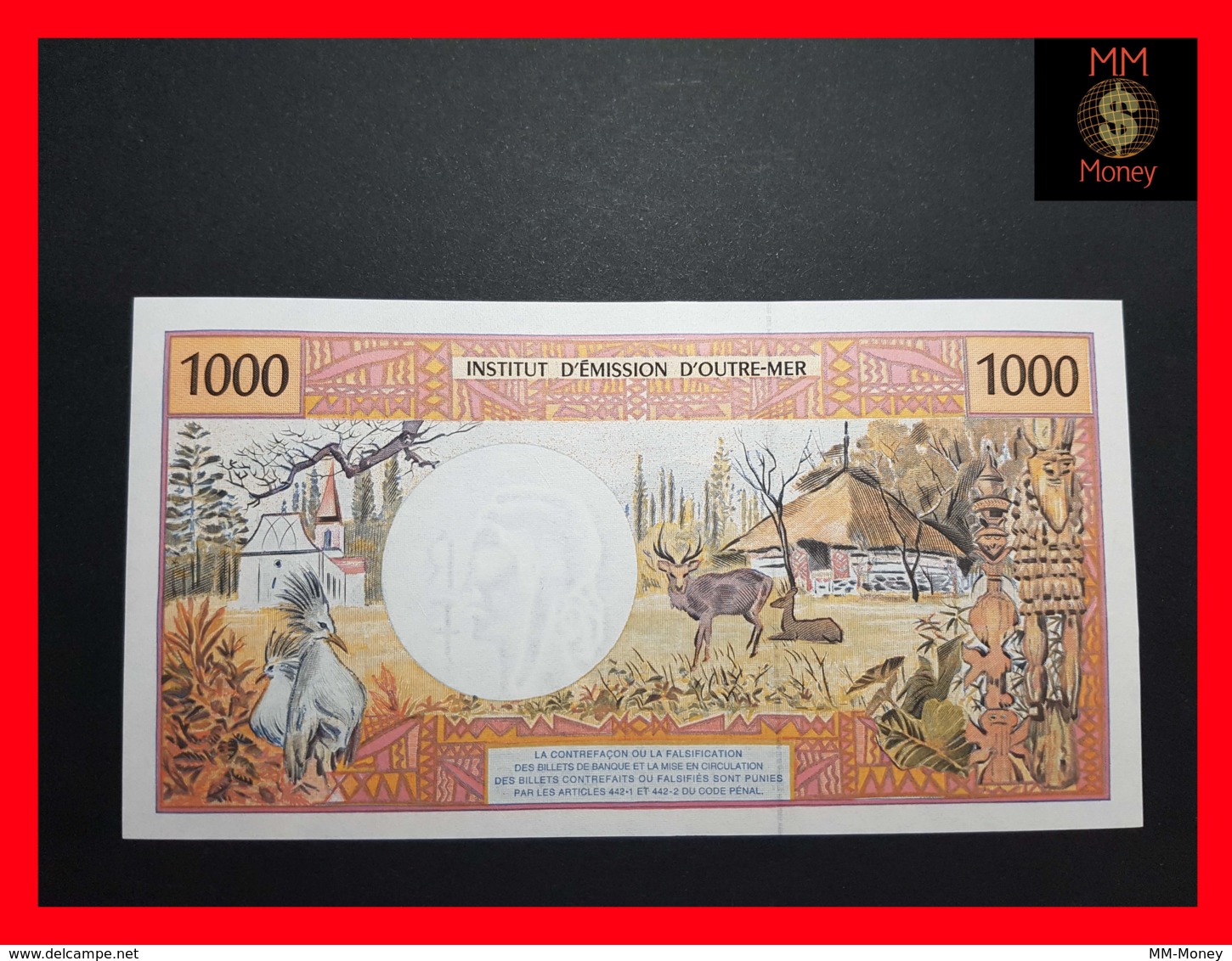 FRENCH PACIFIC TERRITORIES  1.000 1000 Francs 2000  P. 2  Sig. 7  AU - Territori Francesi Del Pacifico (1992-...)