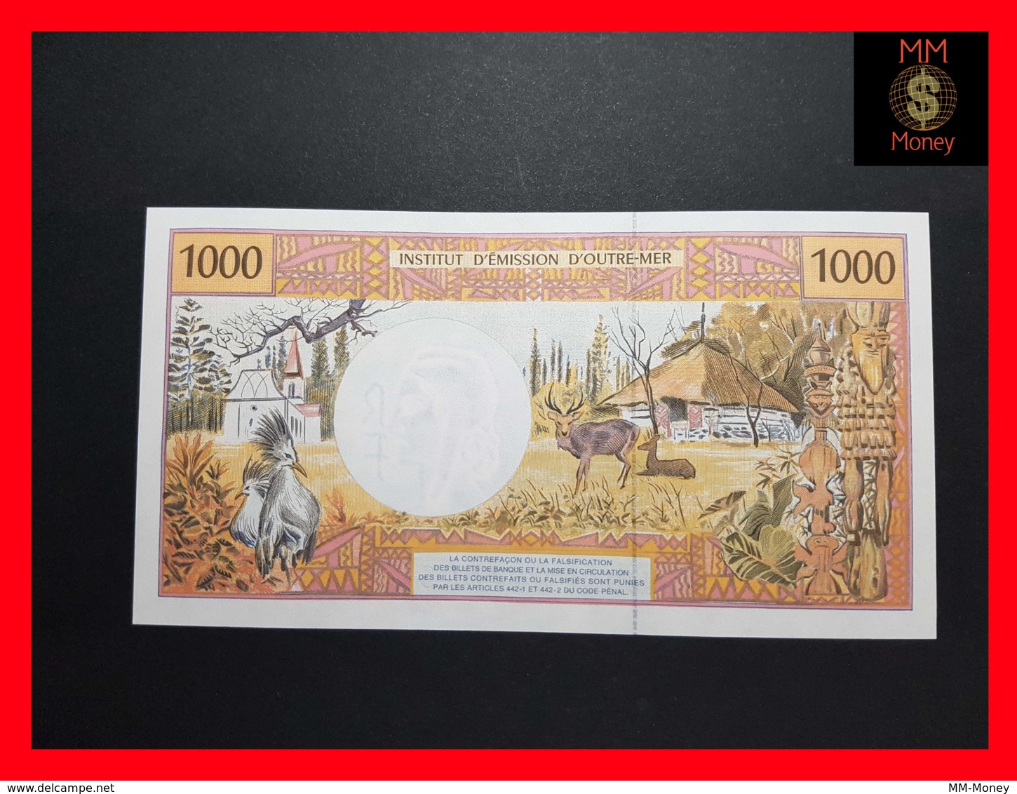 FRENCH PACIFIC TERRITORIES  1.000 Francs 2013  P. 2  Sig. 14 De Seze - Noyer - La Cognata   UNC - Frans Pacific Gebieden (1992-...)