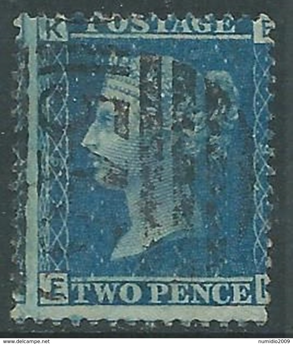 1858-79 GREAT BRITAIN USED SG 45 2d PLATE 9 (FK) - F24-3 - Gebraucht