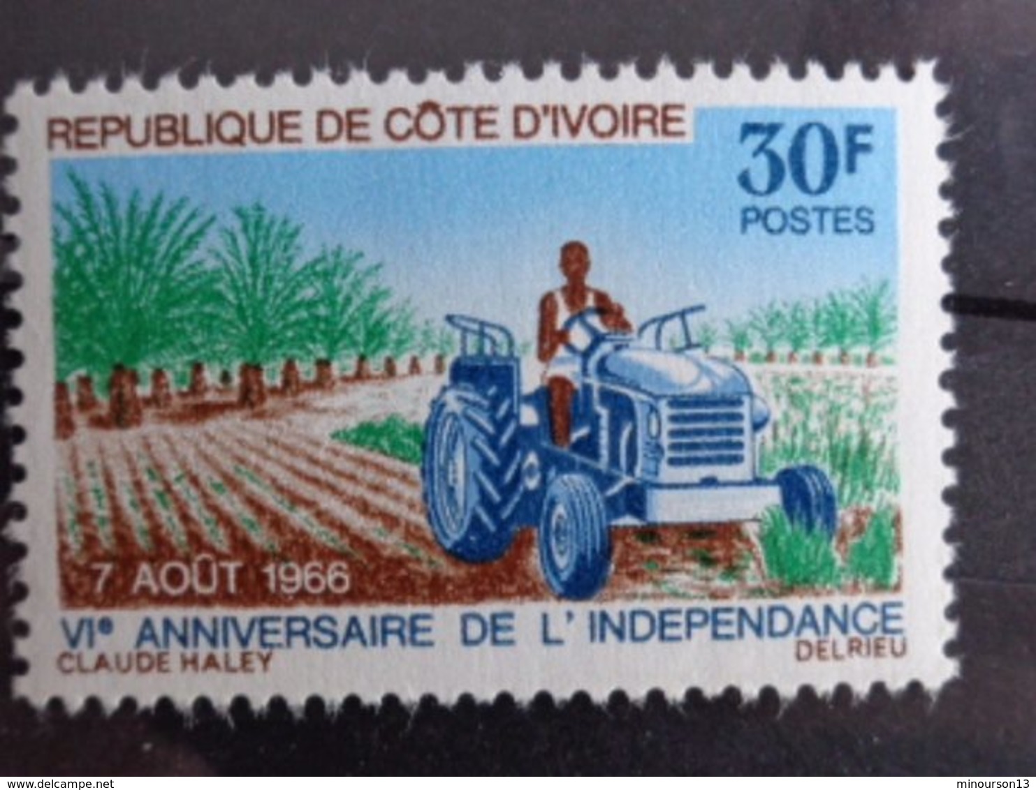 COTE D'IVOIRE 1966 Y&T N° 253 ** - 6e ANNIV. DE L'INDEPENDANCE - Côte D'Ivoire (1960-...)