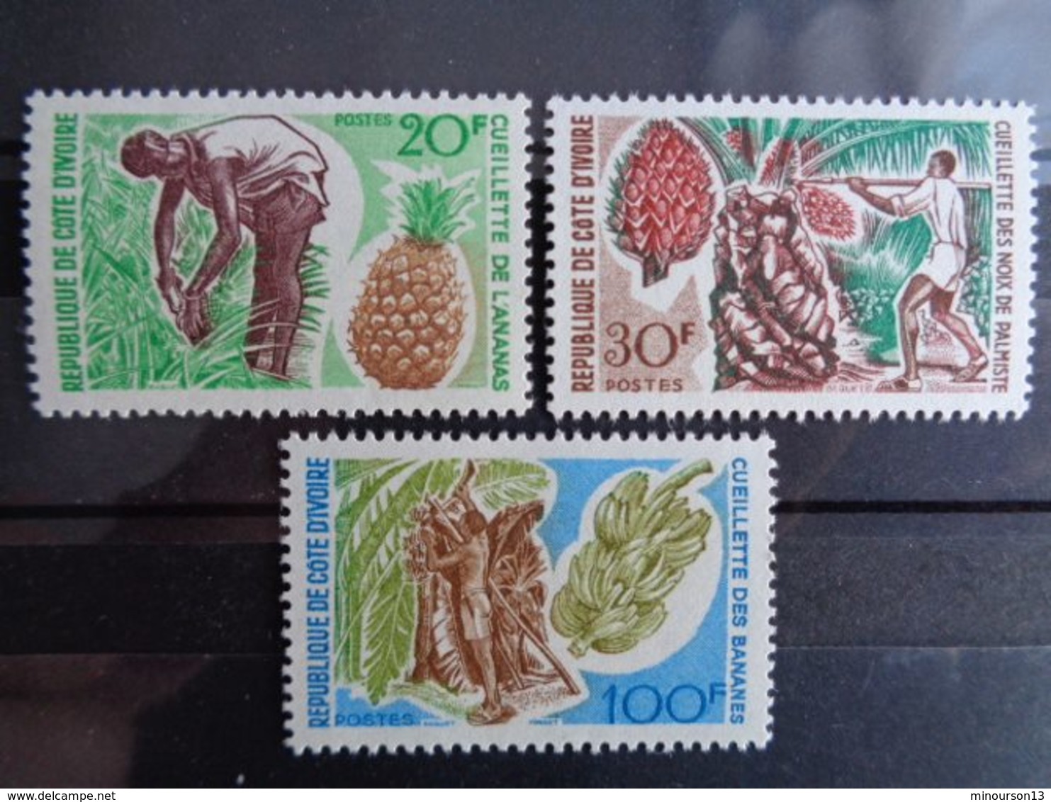 COTE D'IVOIRE 1967 Y&T N° 260 à 262 ** - FRUITS DIVERS - Côte D'Ivoire (1960-...)