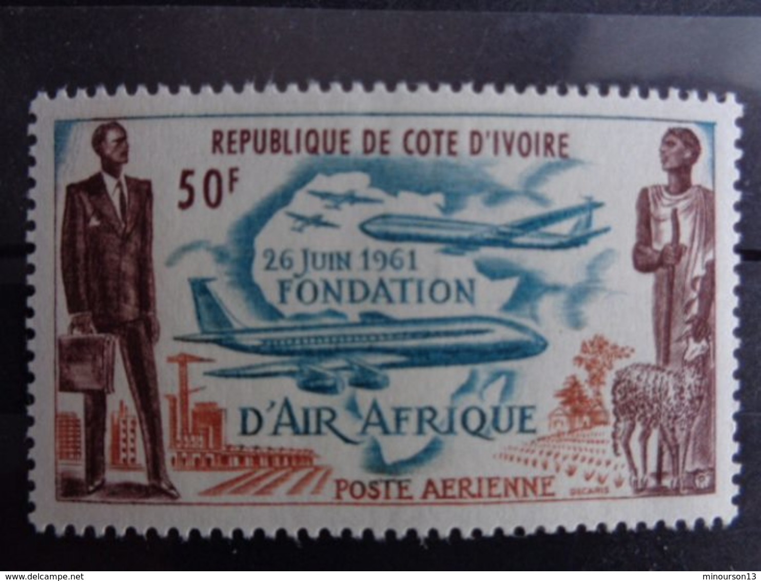 COTE D'IVOIRE 1962 P.A. Y&T N° 22 ** - FONDATION DE LA COMPAGNIE " AIR AFRIQUE " - Costa D'Avorio (1960-...)