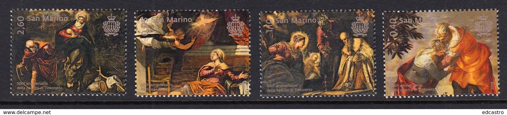 8.- SAN MARINO 2018 500th Anniversary Of The Birth Of Tintoretto - Nuovi