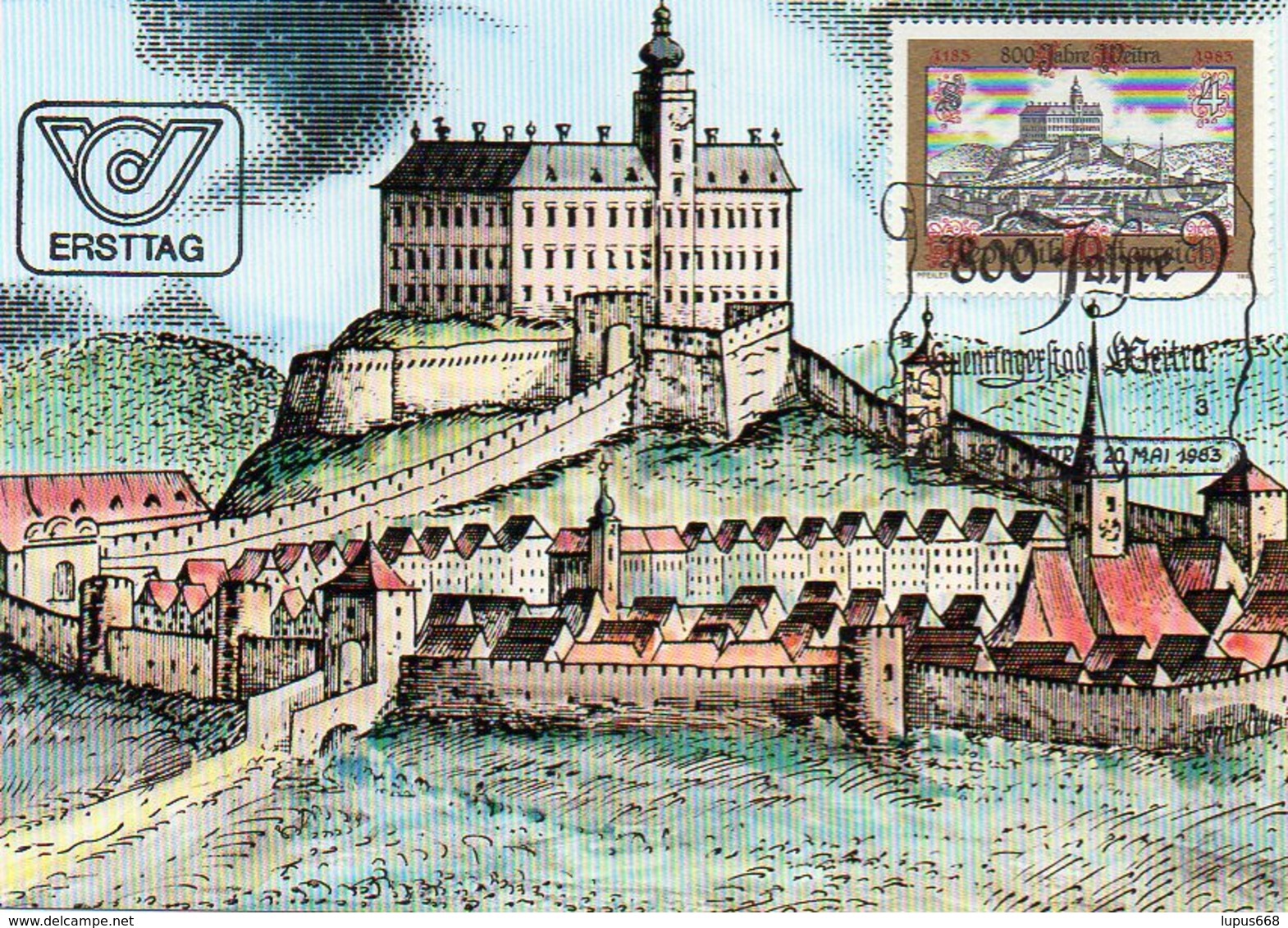 Österreich 1983 MiNr. 1740 Maximumkarte ; 800 Jahre Stadt Weitra: Das Befestigte Schloß Und Die Histor. Altstadt - Maximumkarten (MC)
