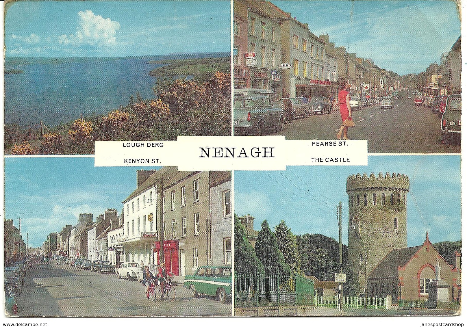 NENAGH - COUNTY TIPPERARY - WITH AONACH POSTMARK - 1968 - VINTAGE CARS - Tipperary