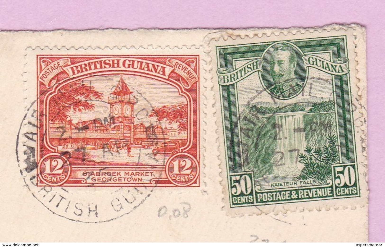 PAIRAUDEAU & CO. ENVELOPE CIRCULE BRITISH GUIANA A BUENOS AIRES YEAR 1935 VIA AIRMAIL, AUTRE MARQUE-RARE - BLEUP - Brighton