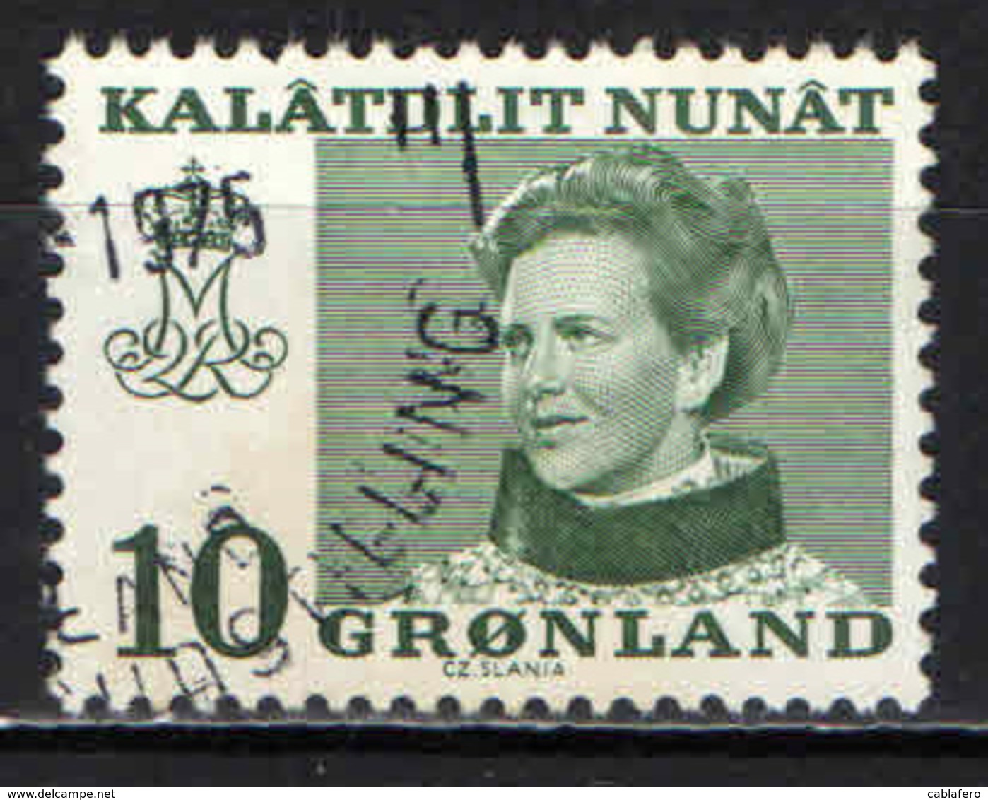 GROENLANDIA - 1973 - EFFIGIE DELLA REGINA MARGARETA II - USATO - Usati