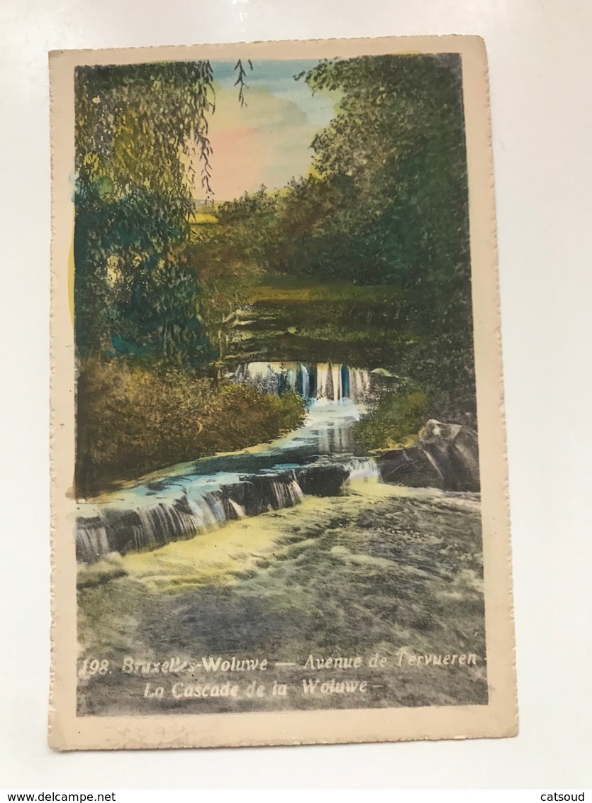 Carte Postale Ancienne (1942) Bruxelles- Woluwe - Avenue De Tervueren La Cascade De La Woluwe - St-Pieters-Woluwe - Woluwe-St-Pierre