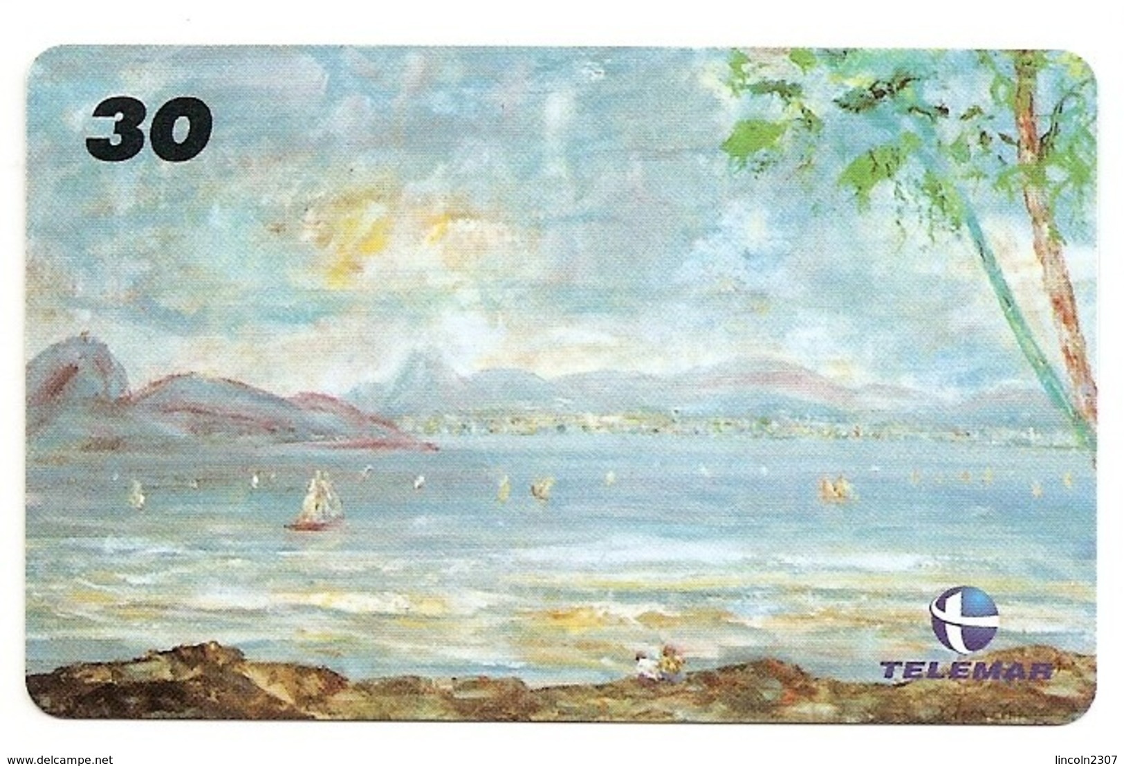 LSJP BRAZIL PHONECARD FRAME GUANABARA BAY TELEMAR - Brazil