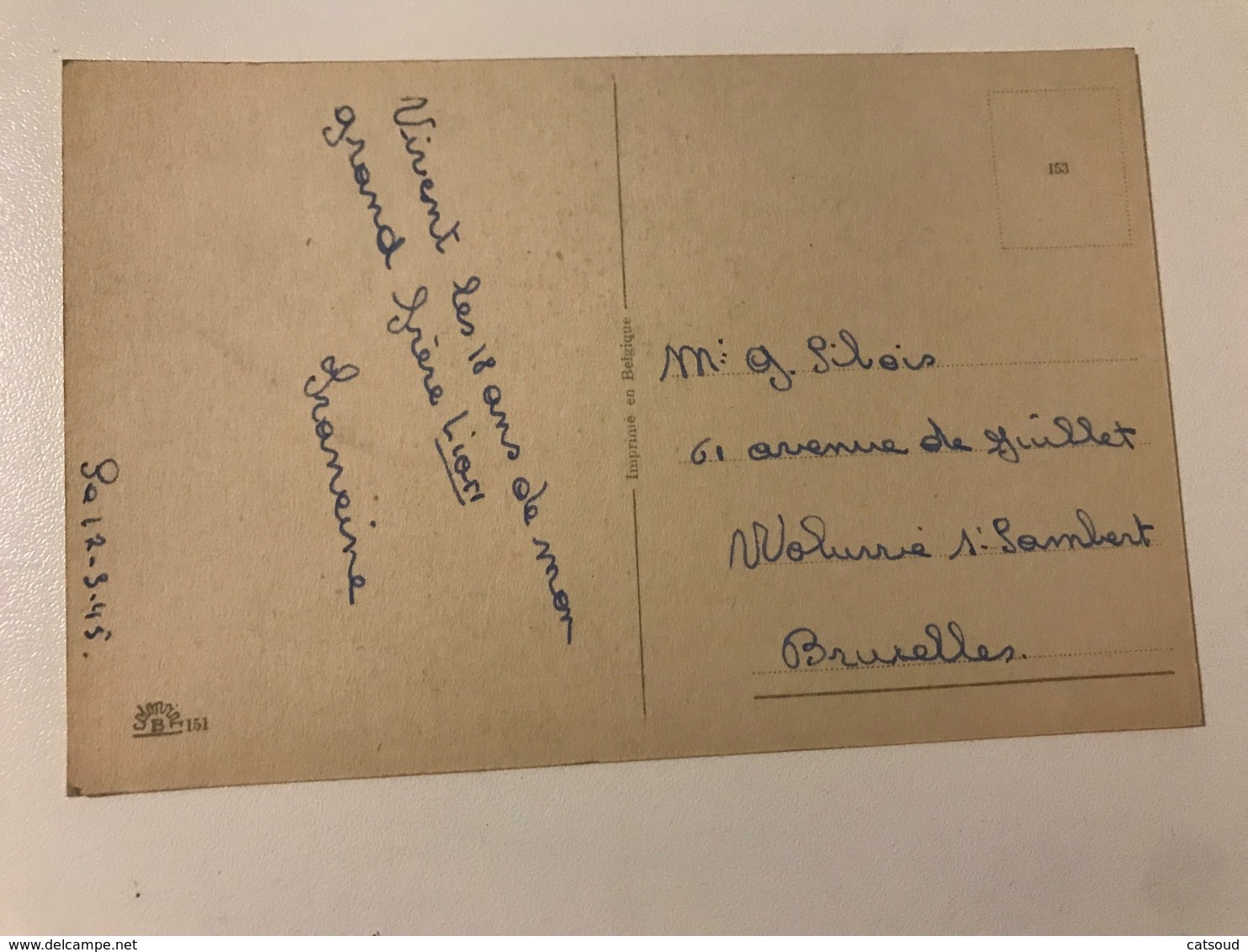 Carte Postale Ancienne (1945) Humour  Je Crois Que C'est Une Appendicite De La Gorge. - Humour